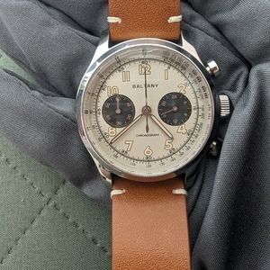 Baltany Mens Vintage Leather Watch